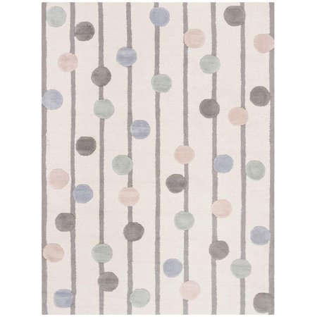 SAFAVIEH Kids Hand Tufted Medium Rectangle RugIvory & Multi Color 6 x 9 ft. SFK909A-6